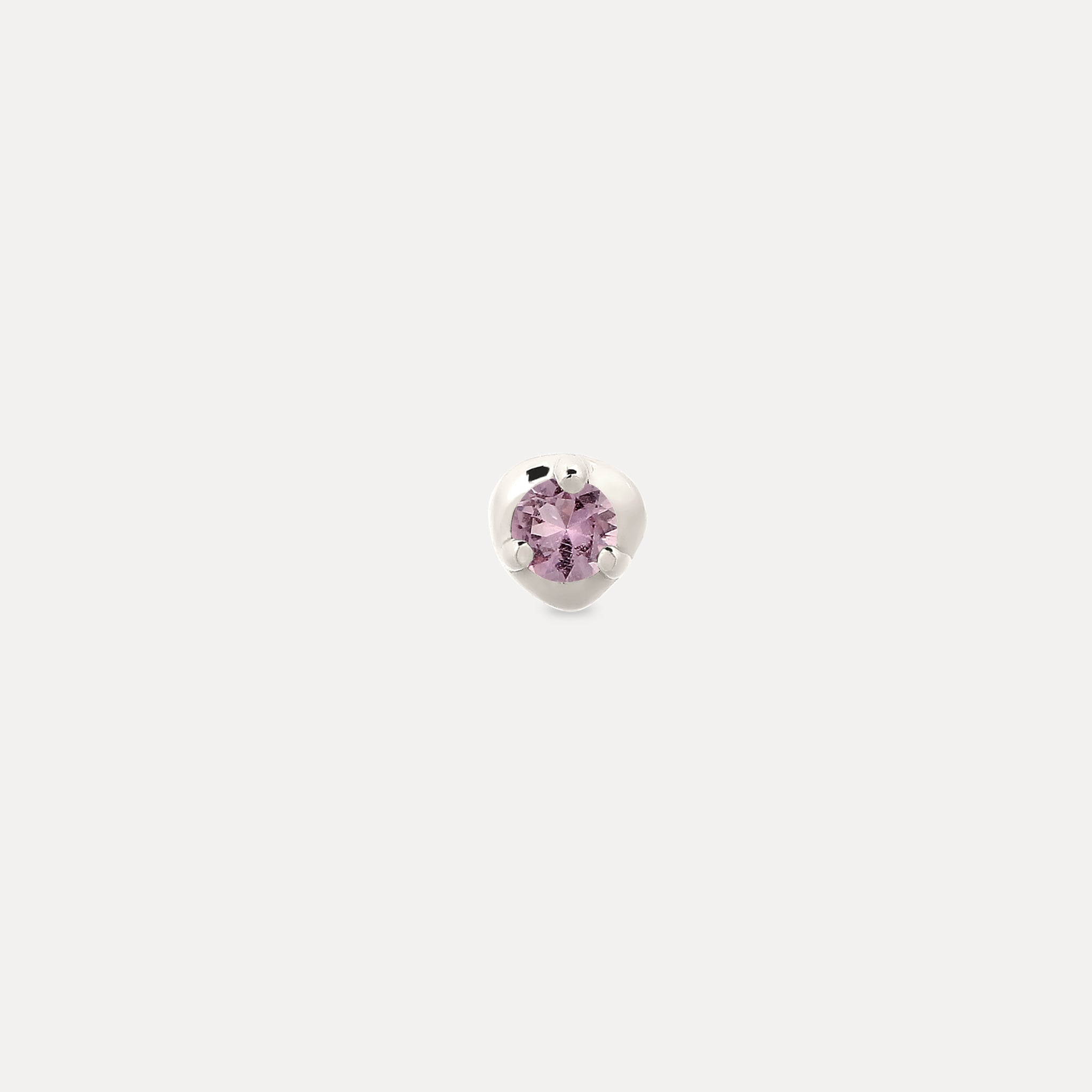 Mini Birthstone Stud Earring - Single