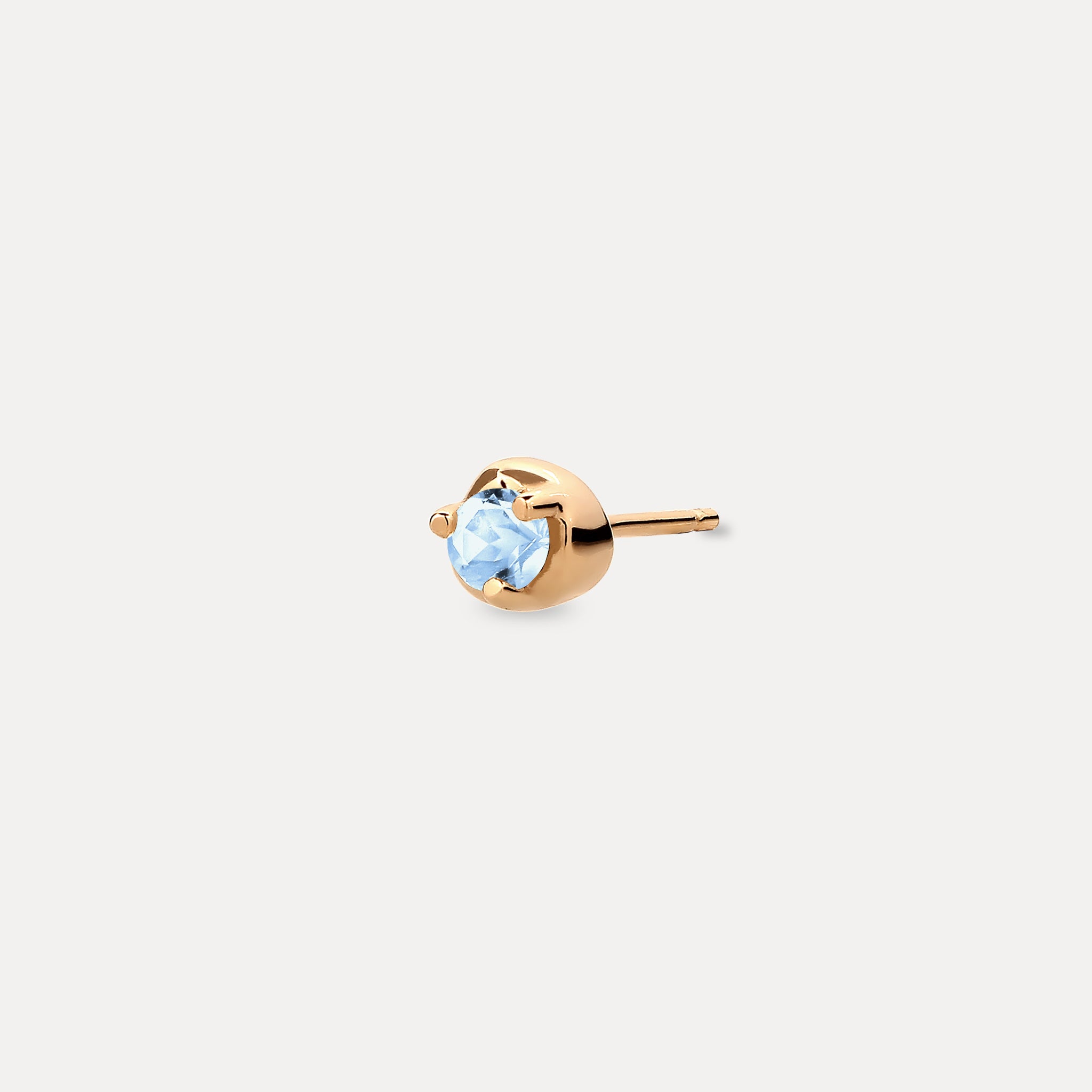 Mini Birthstone Stud Earring - Single