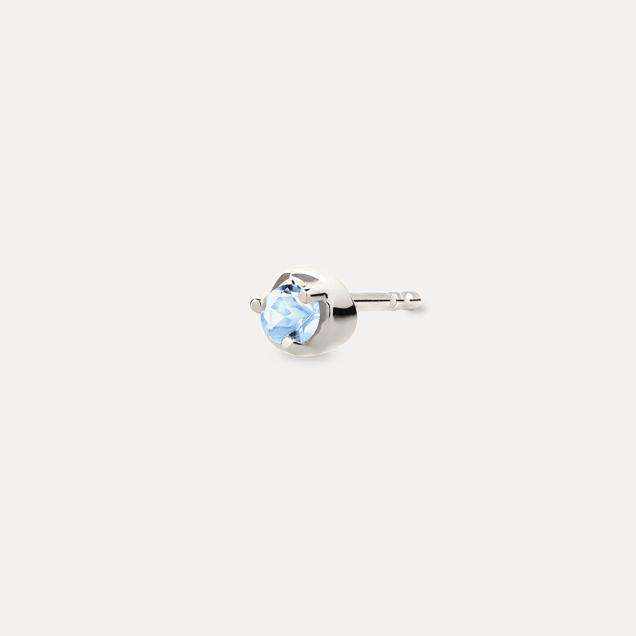 Mini Birthstone Stud Earring - Single
