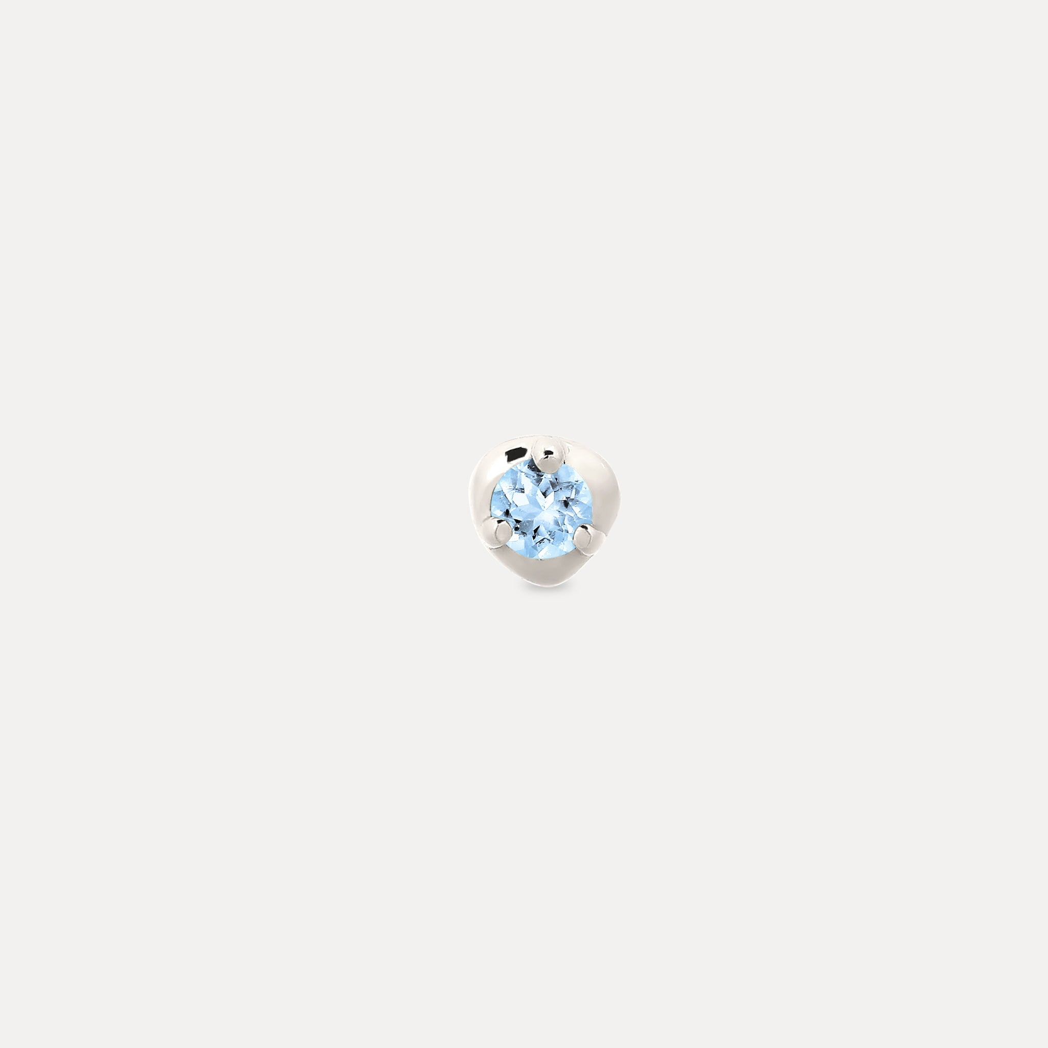 Mini Birthstone Stud Earring - Single