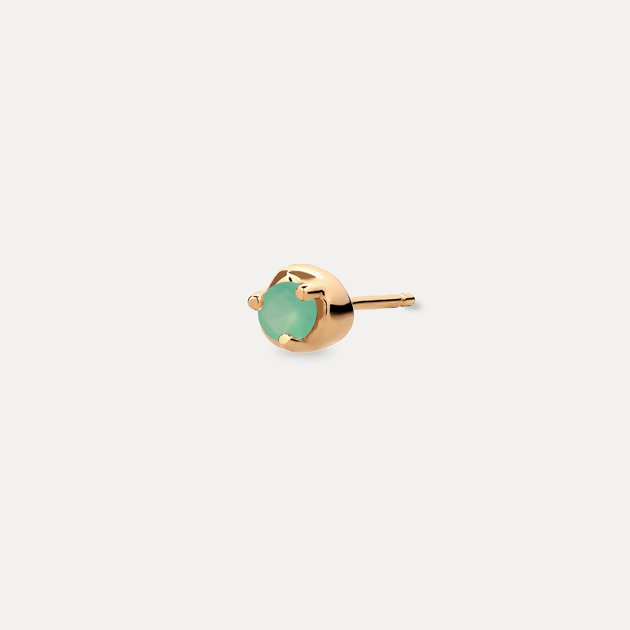 Mini Birthstone Stud Earring - Single