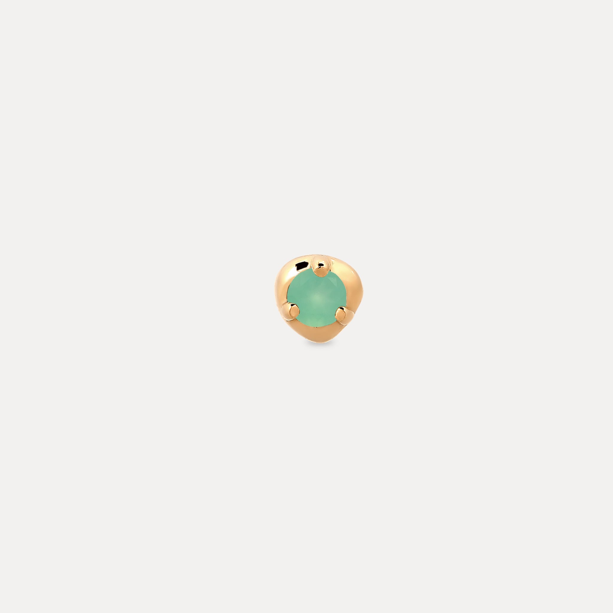 Mini Birthstone Stud Earring - Single