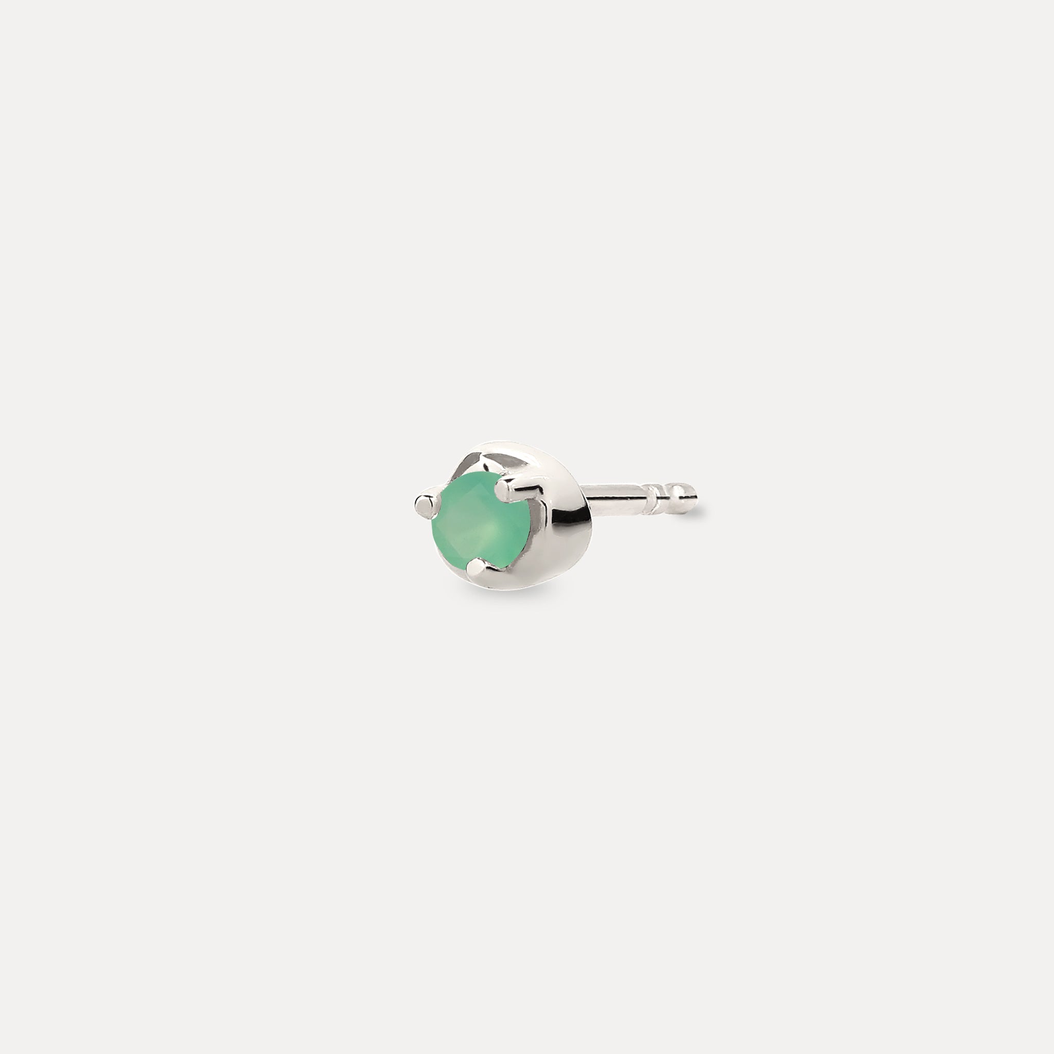 Mini Birthstone Stud Earring - Single