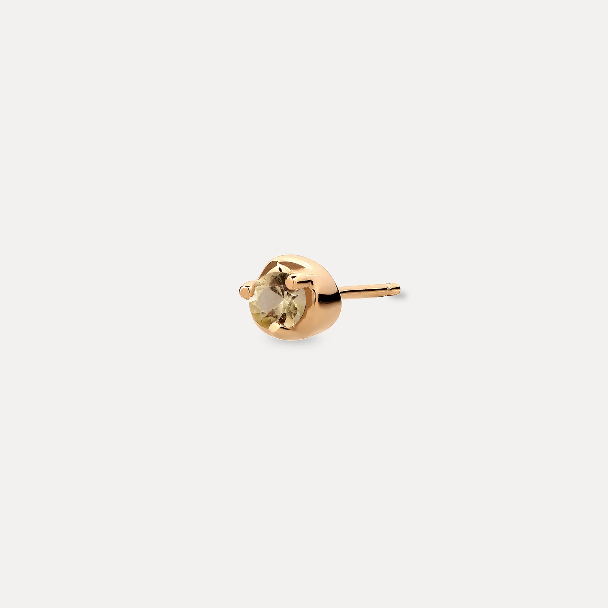 Mini Birthstone Stud Earring - Single