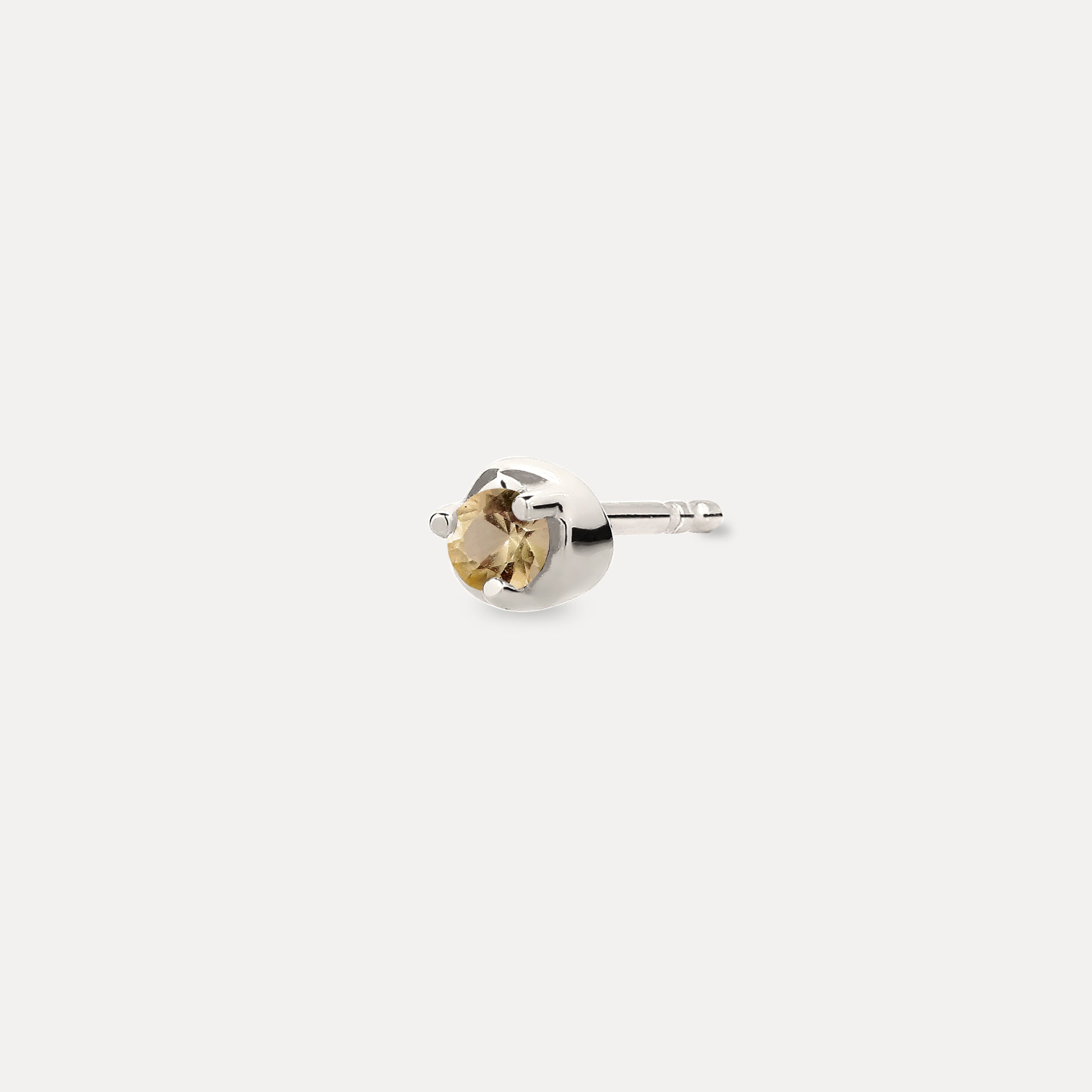 Mini Birthstone Stud Earring - Single