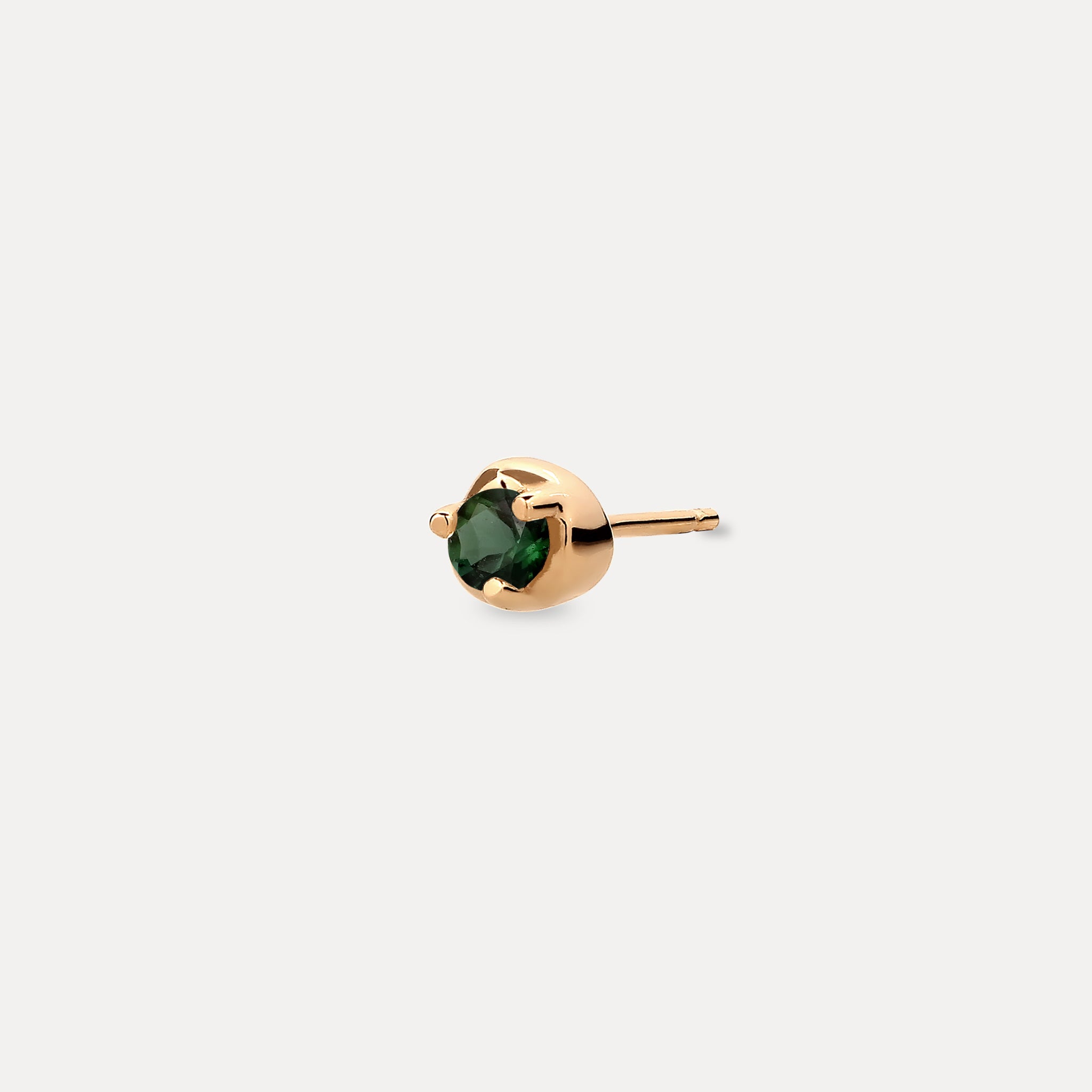 Mini Birthstone Stud Earring - Single