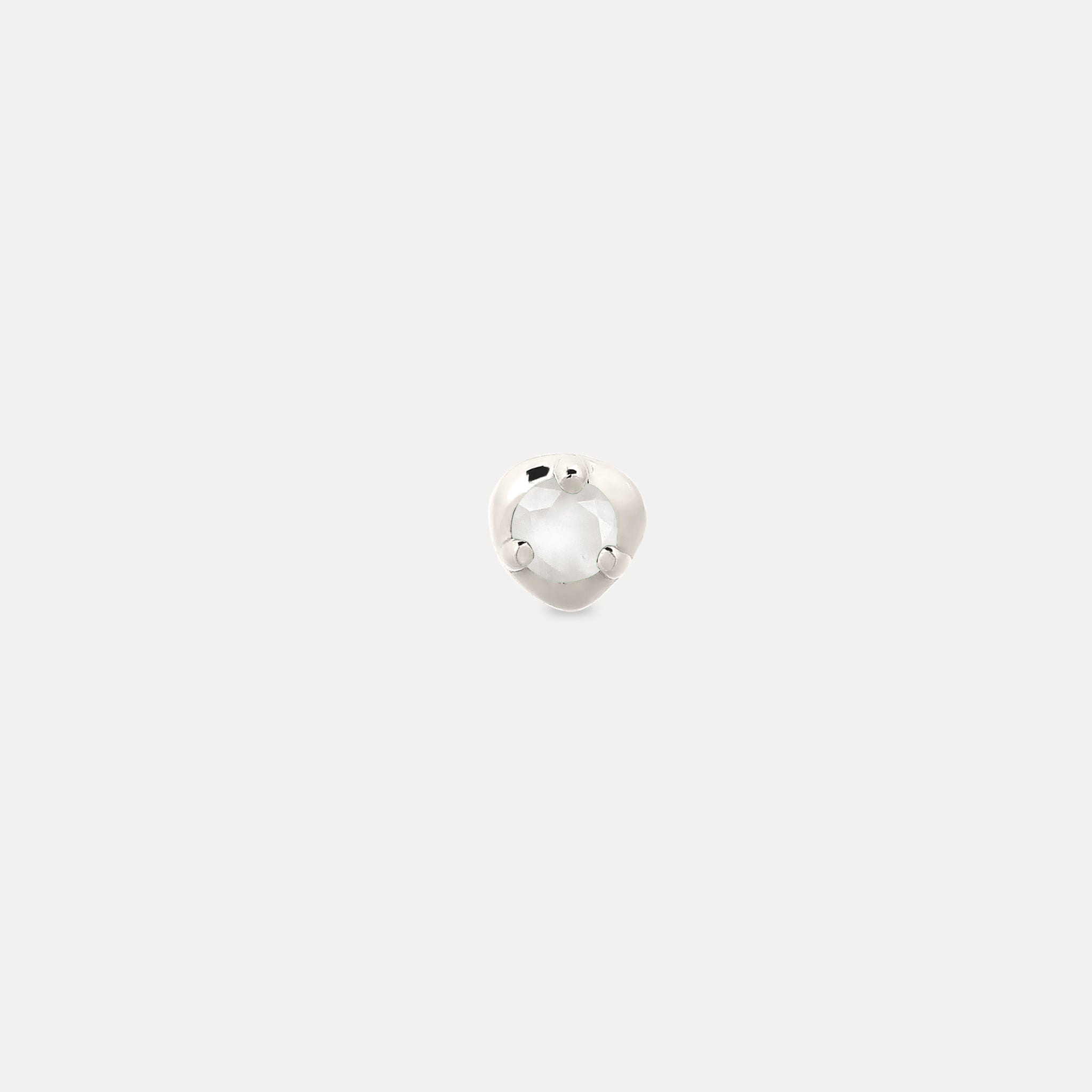 Mini Birthstone Stud Earring - Single