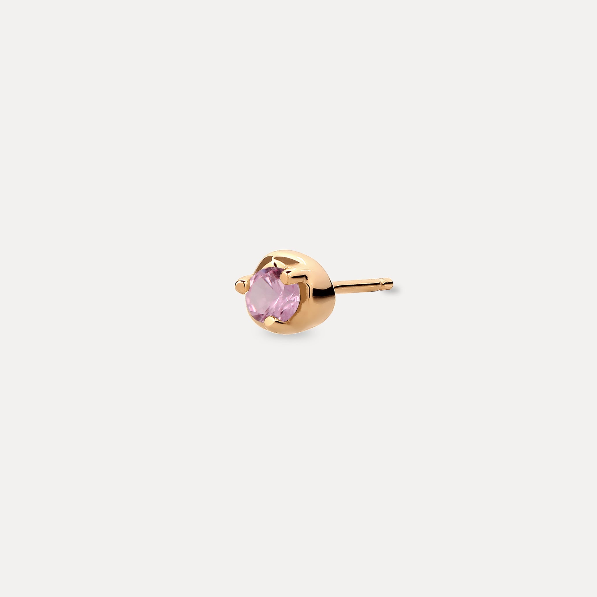 Mini Birthstone Stud Earring - Single