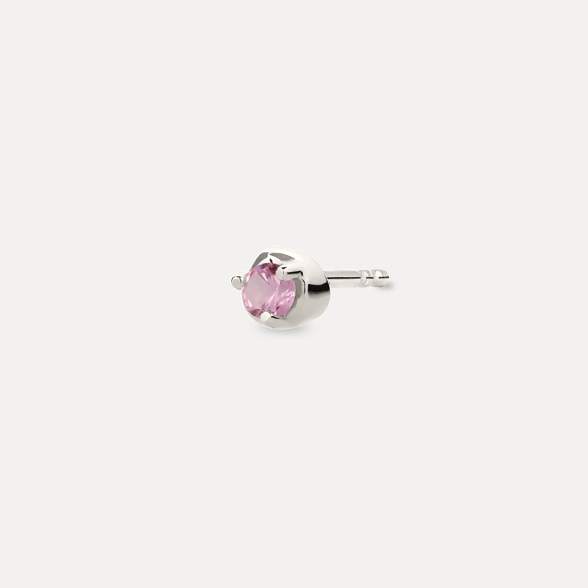 Mini Birthstone Stud Earring - Single