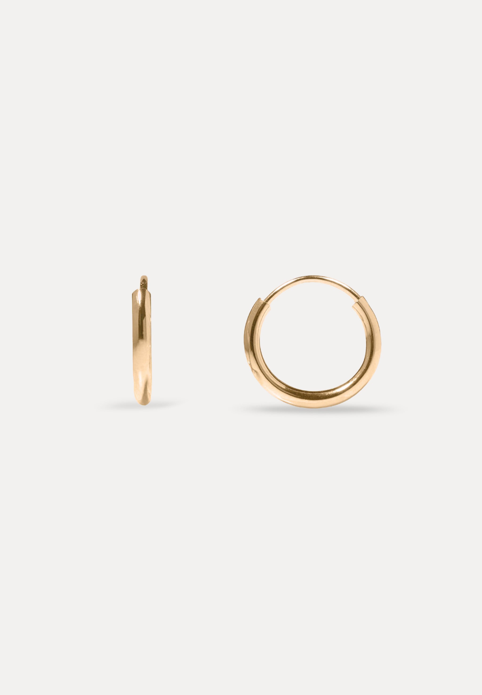 Basic Hoop Earrings | 14k Gold