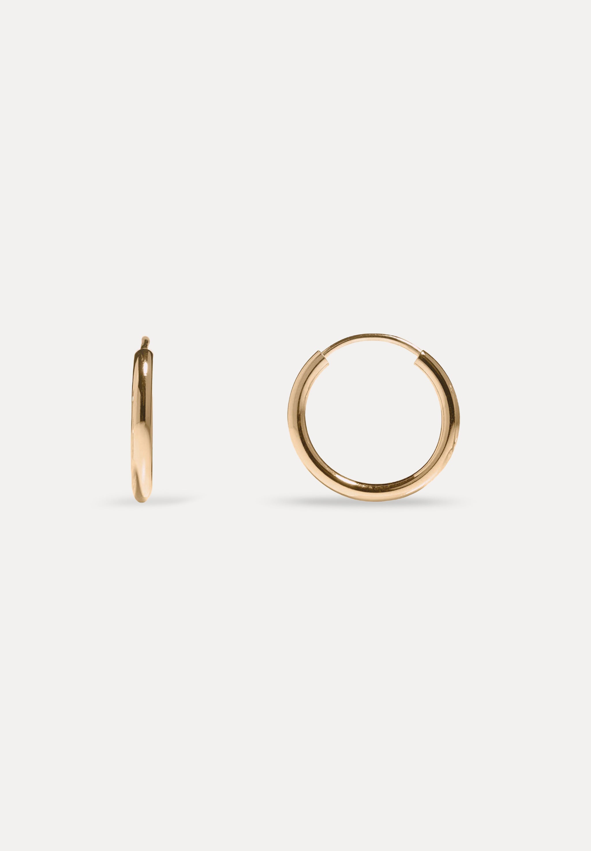 Basic Hoop Earrings | 14k Gold