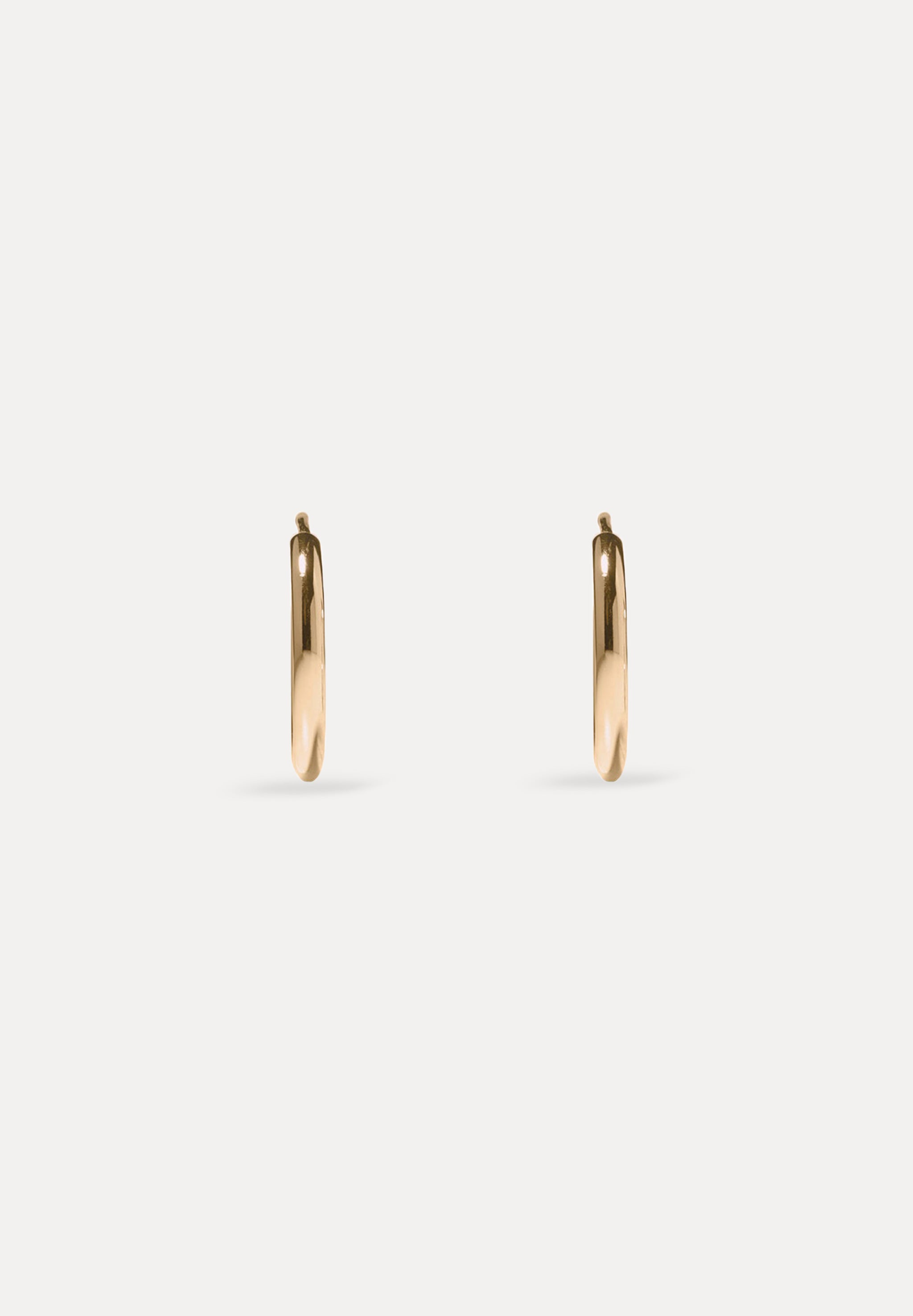 Basic Hoop Earrings | 14k Gold