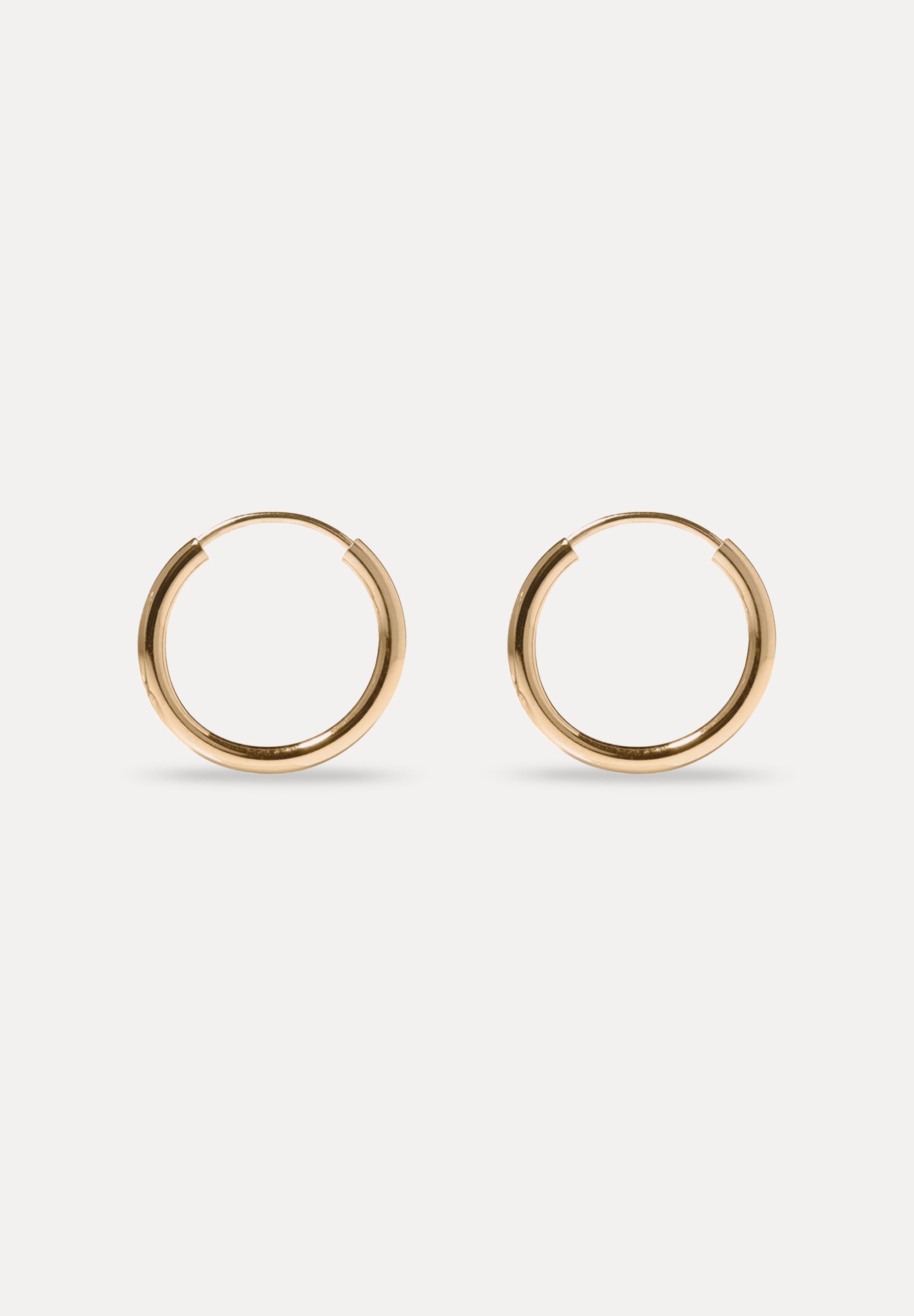 Basic Hoop Earrings | 14k Gold