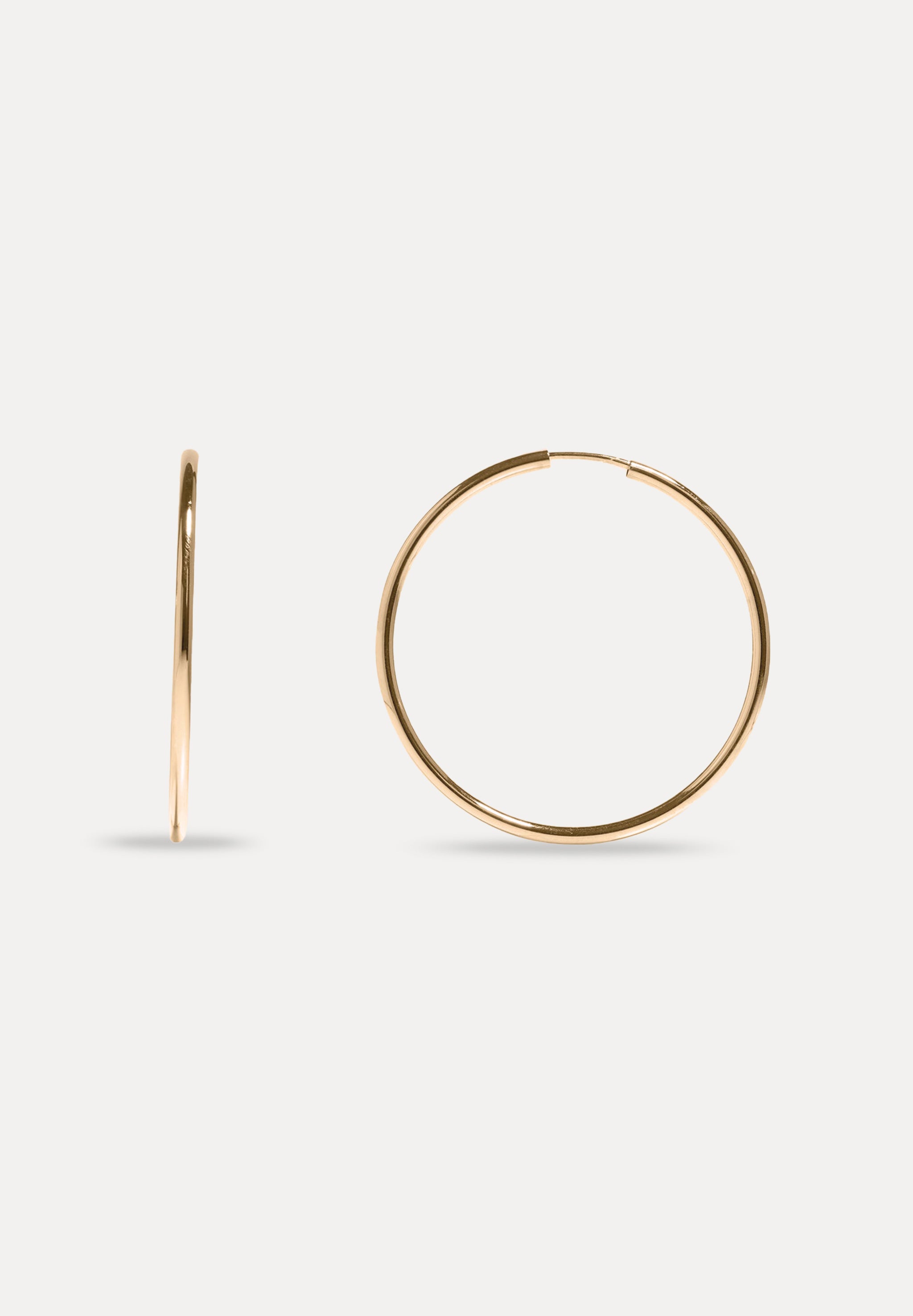 Basic Hoop Earrings | 14k Gold