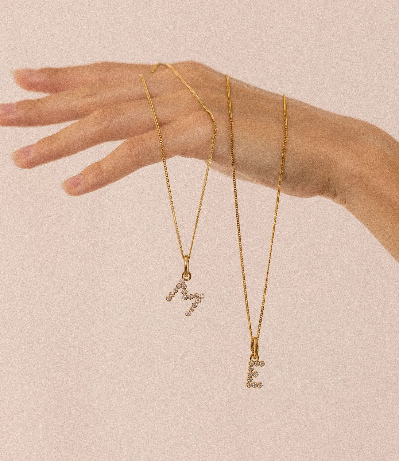 Stilnest Zirconia Initial Charms