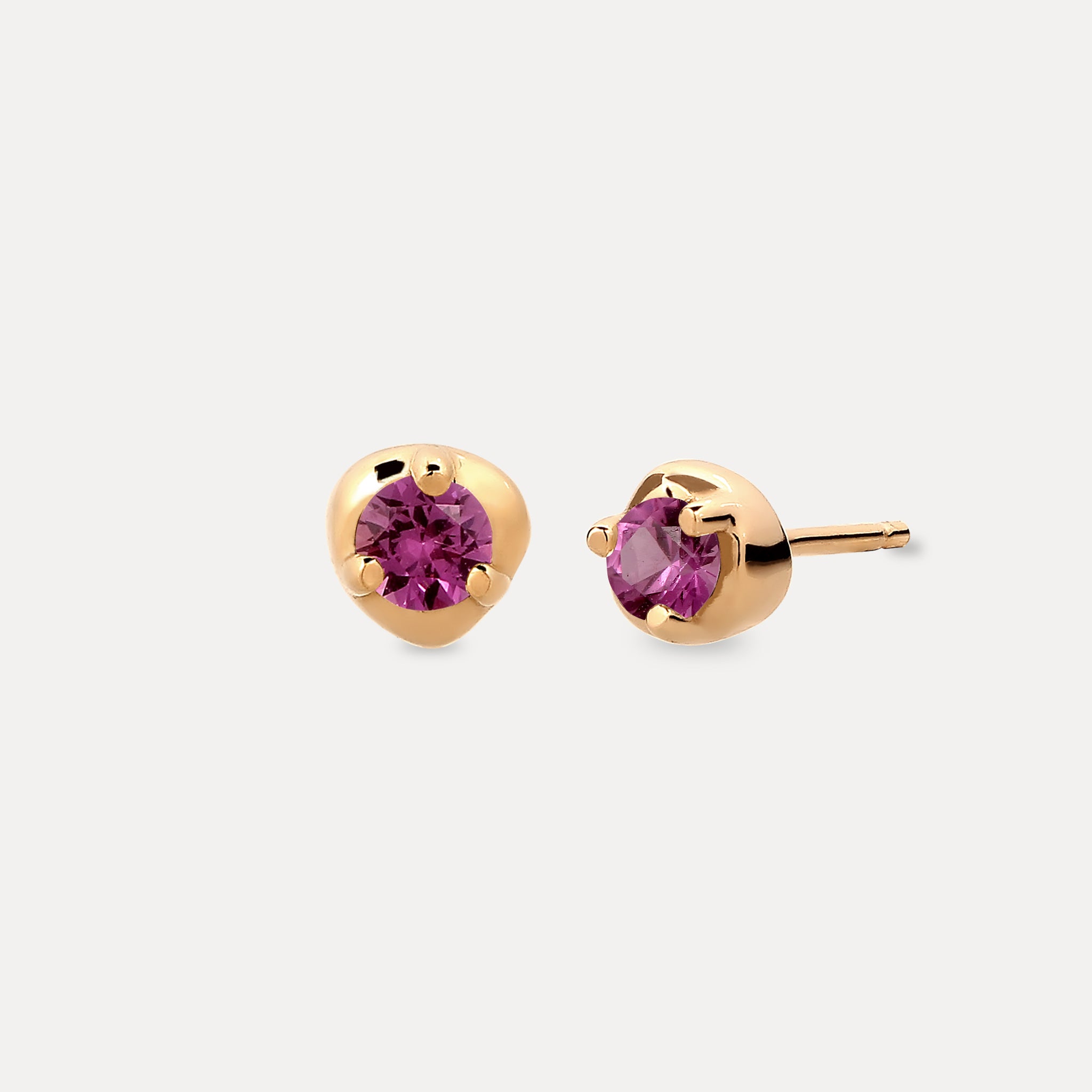 Mini Birthstone Stud Earrings