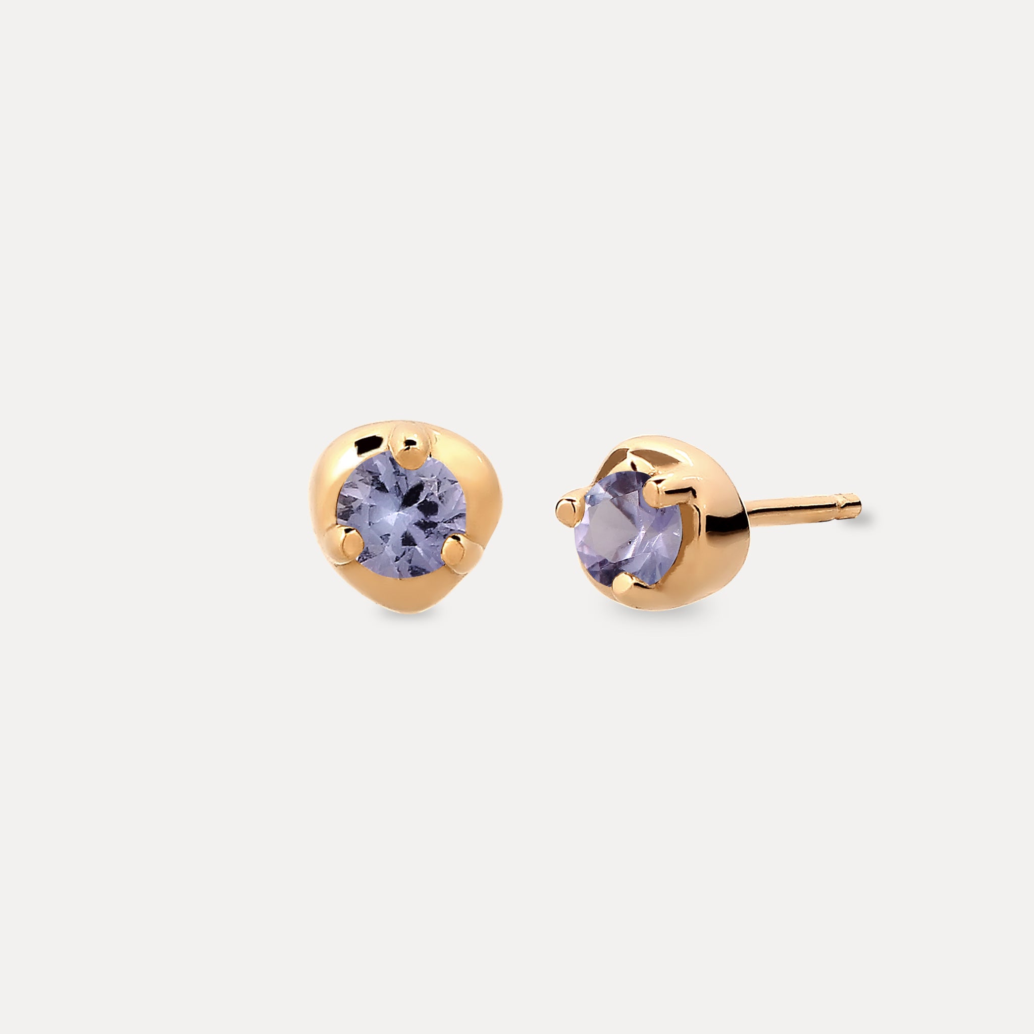 Mini Birthstone Stud Earrings