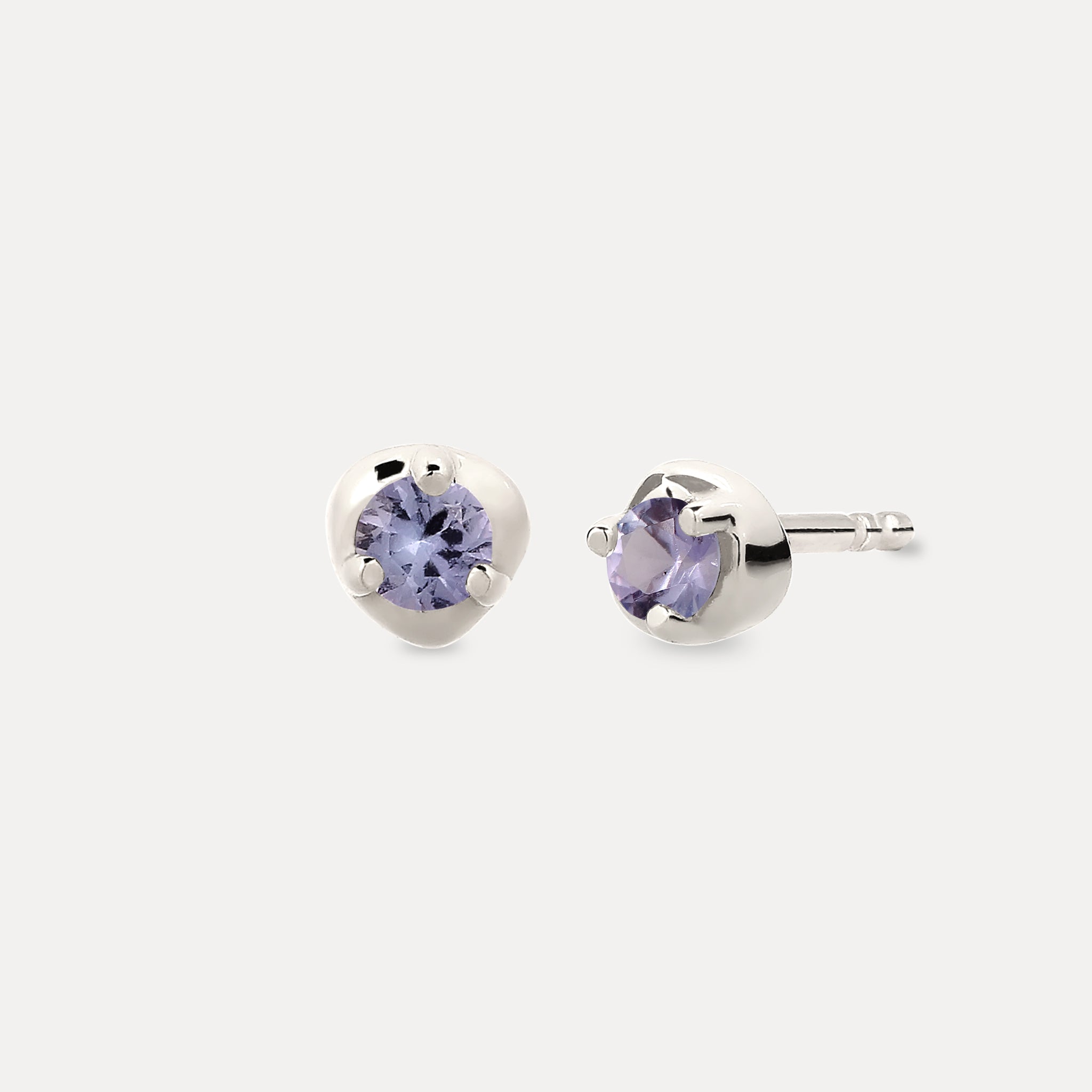 Mini Birthstone Stud Earrings