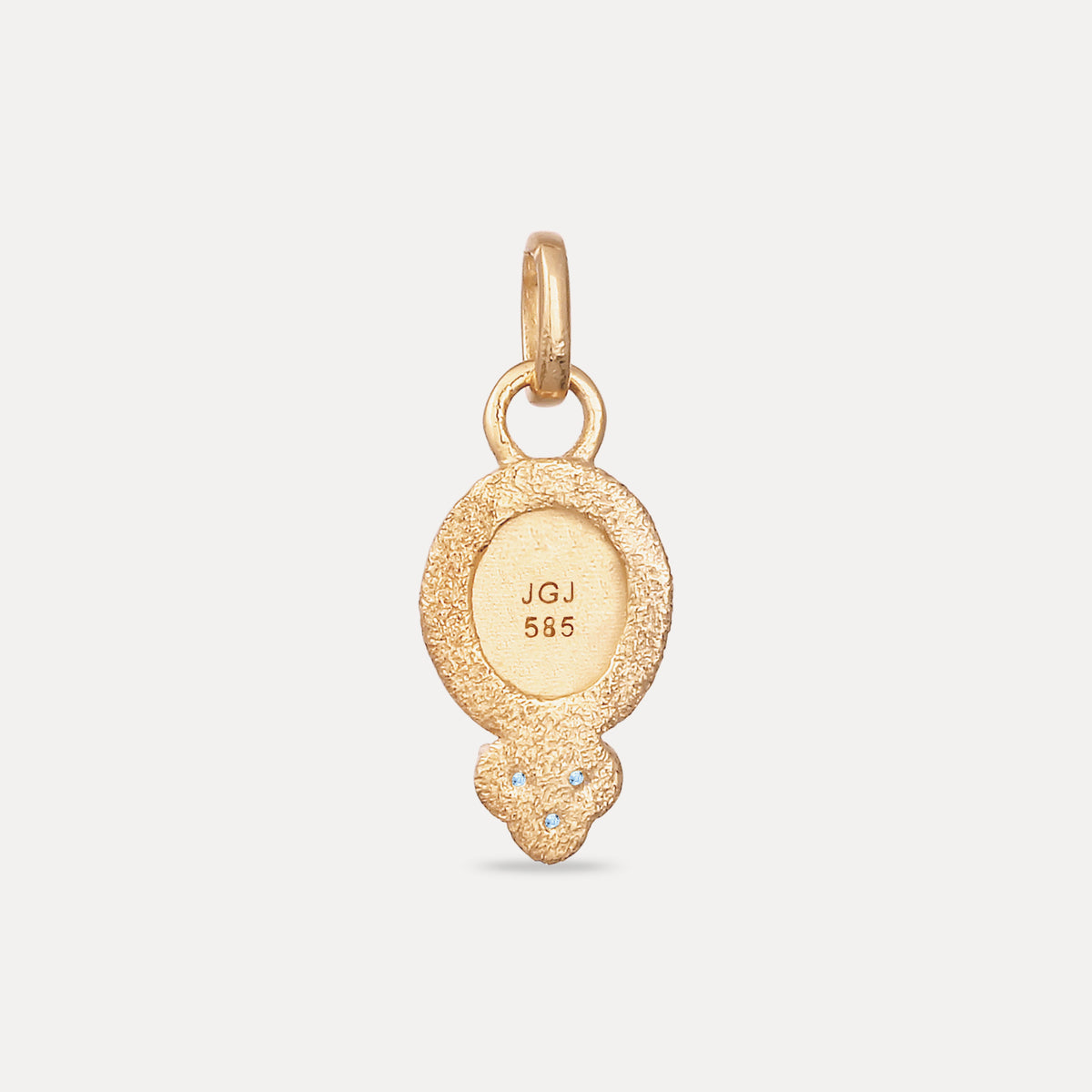 Aquamarin Trinity Emblem Anhänger - Antique | 585 Gold