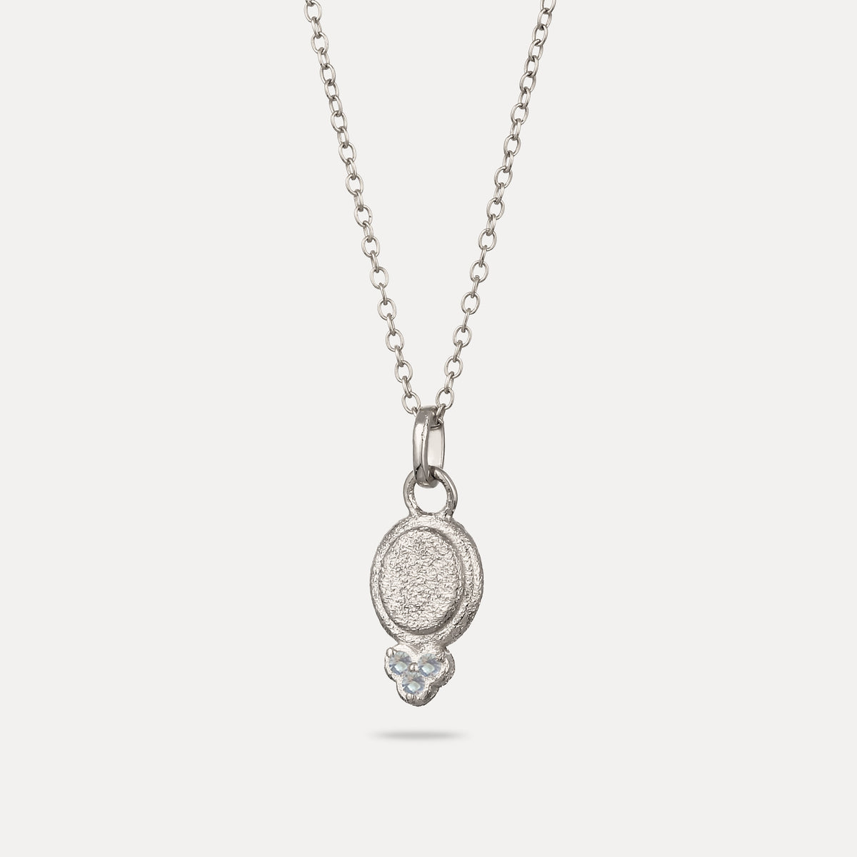 Aquamarin Trinity Emblem Anhänger - Antique
