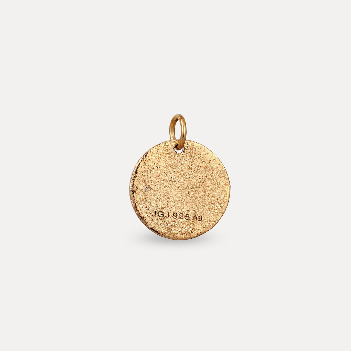 Weißer Saphir Plate Anhänger - Antique