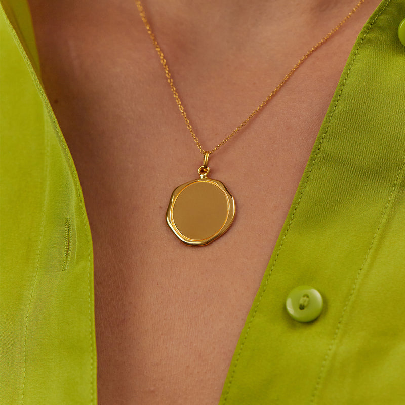 Engravable Large Seal Pendant