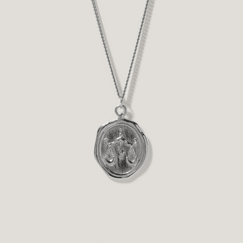 Zodiac Seal with Curb Chain 925 Silver
