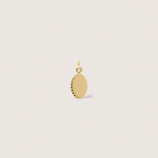 Biscuit Tag Pendant Oval