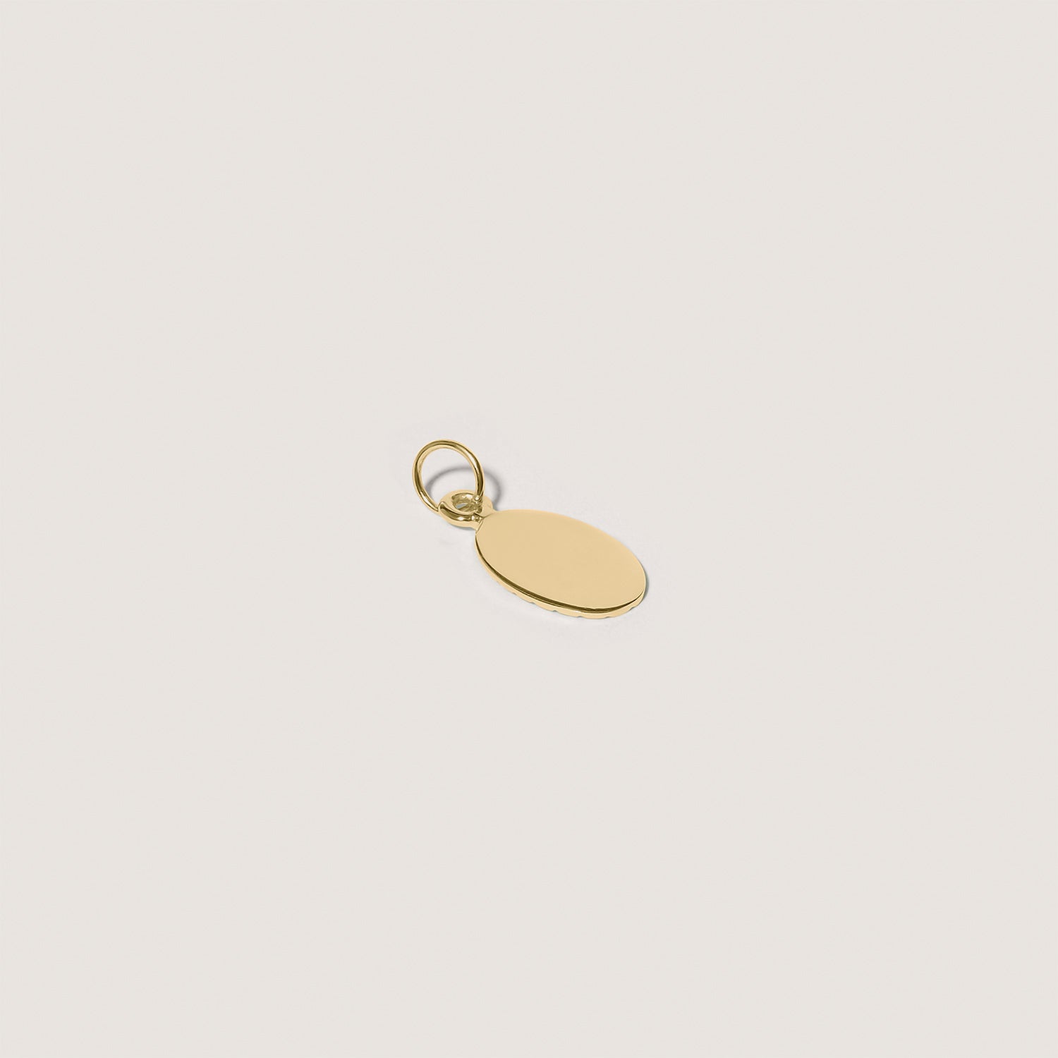 Biscuit Tag Pendant Oval
