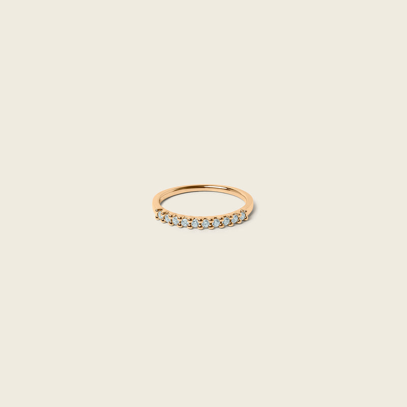 Half Eternity Ring Aquamarine