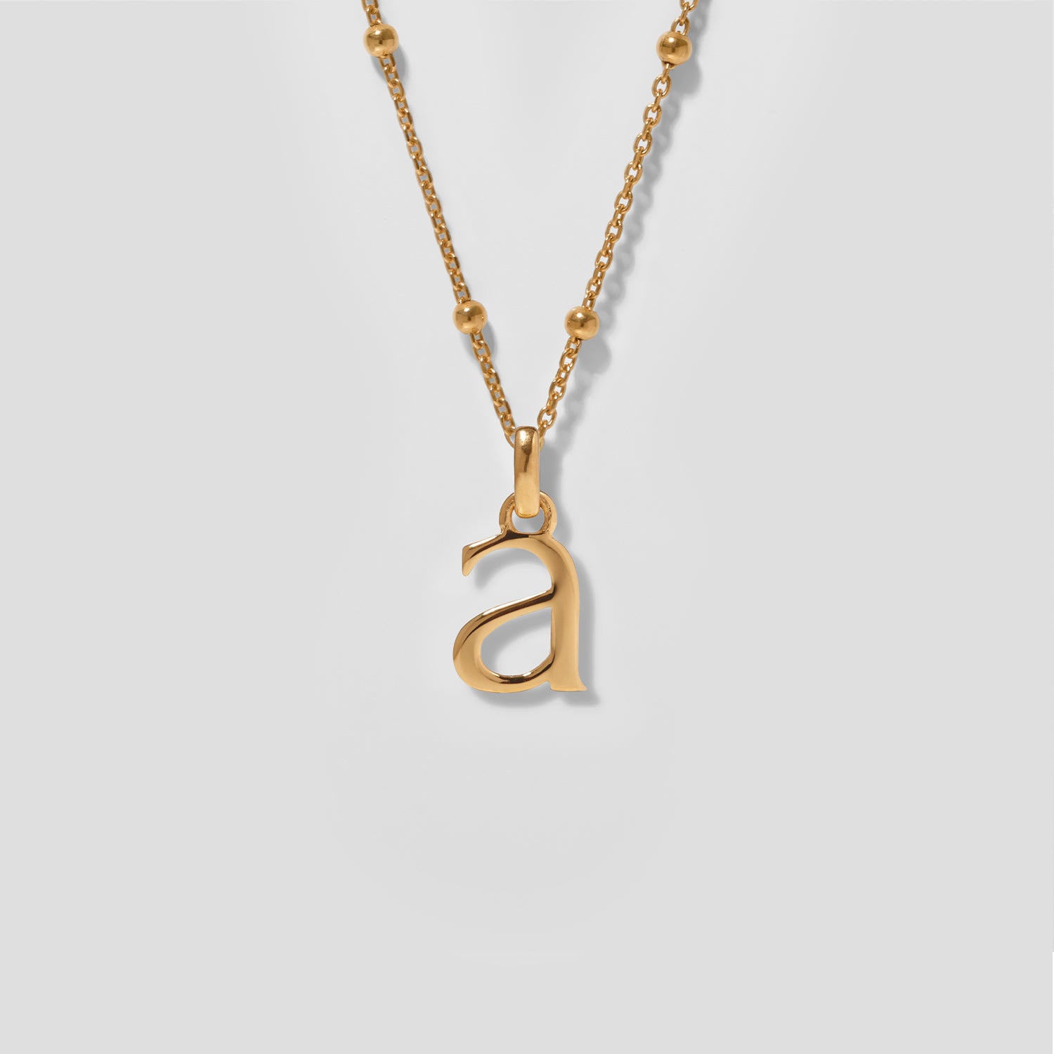 Initial Necklace Satellite Chain