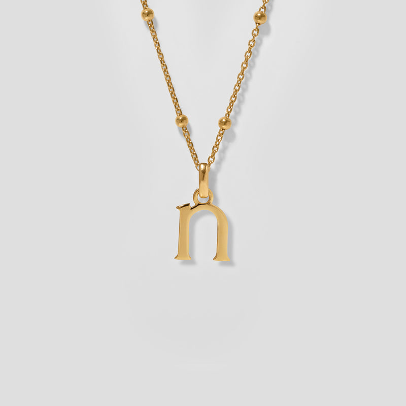 Initial Necklace Satellite Chain