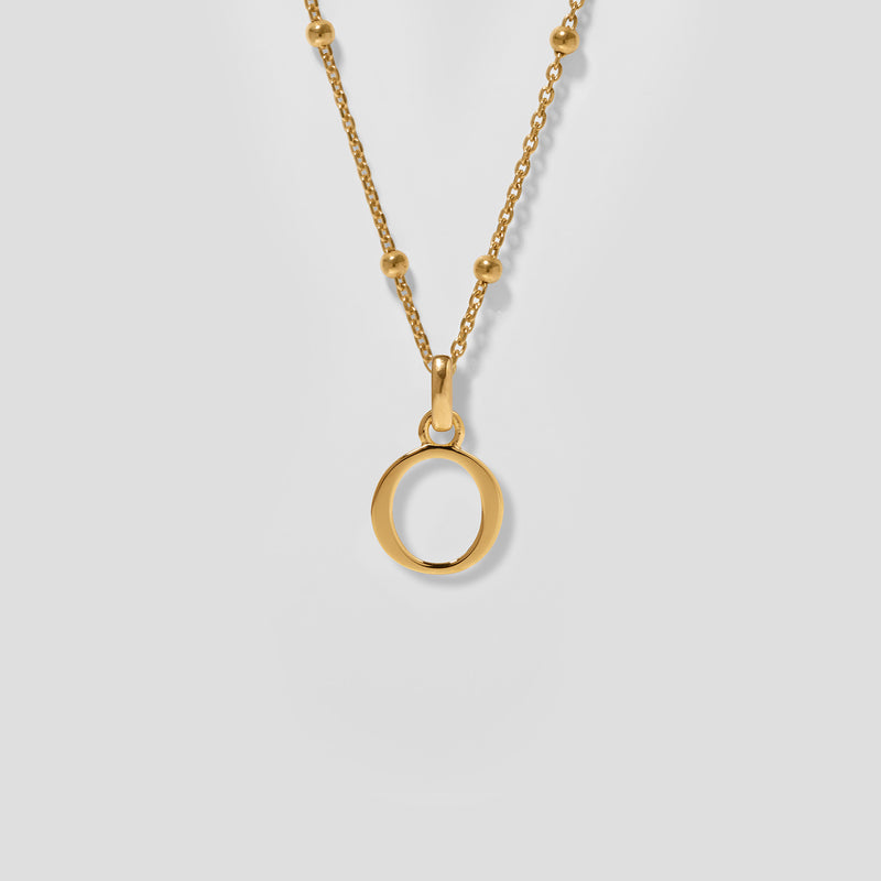 Initial Necklace Satellite Chain