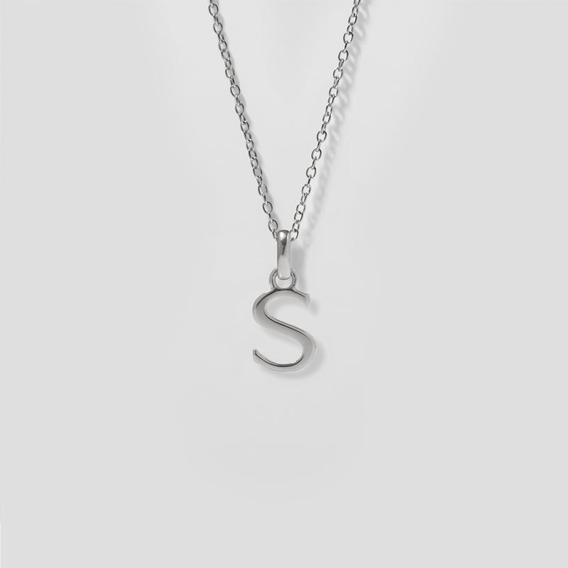 Initial mit Ankerkette 925 Silber