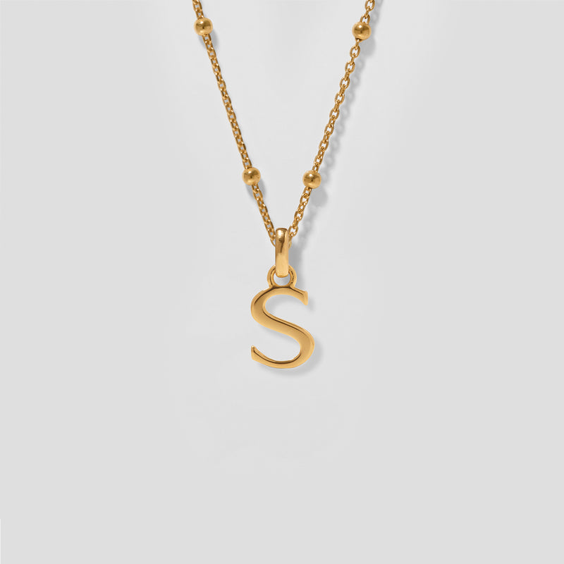 Initial Necklace Satellite Chain