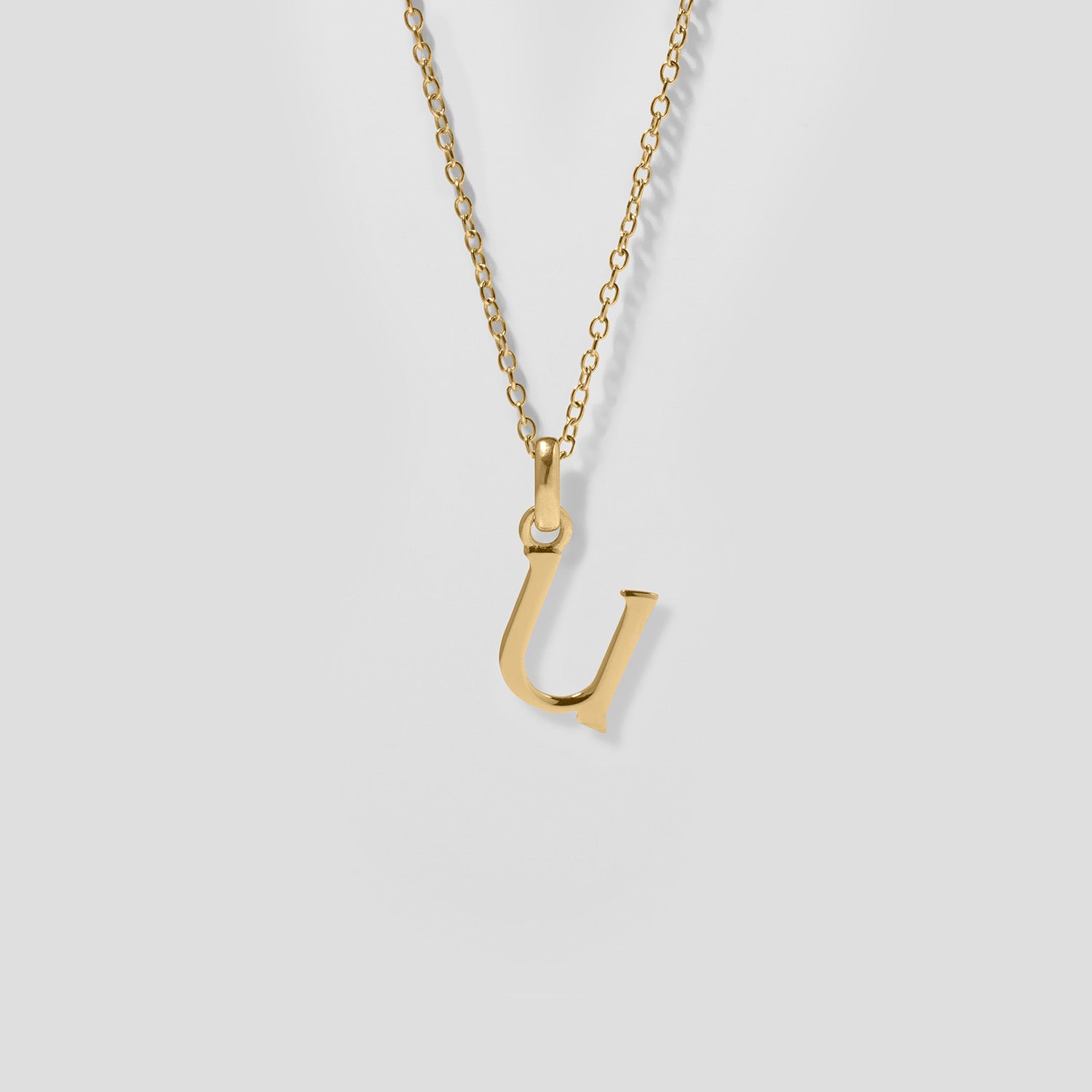 Initial Anchor Chain 14ct Solid Gold