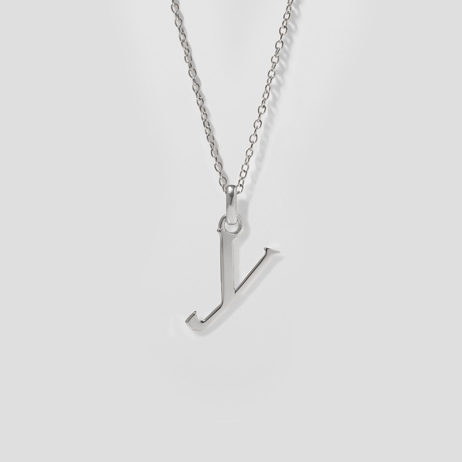 Initial with Anchor Chain 925 Silver