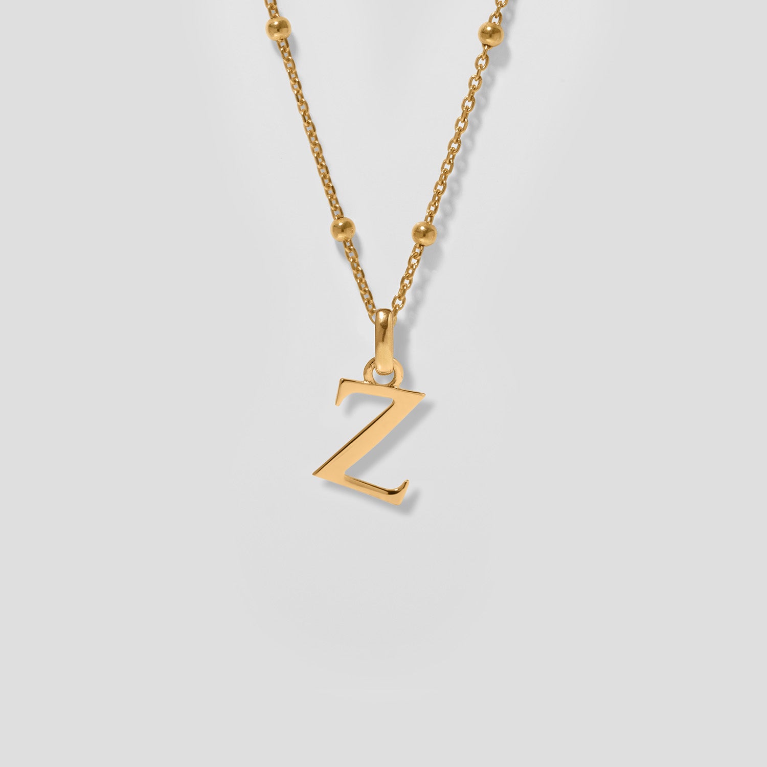 Initial Necklace Satellite Chain