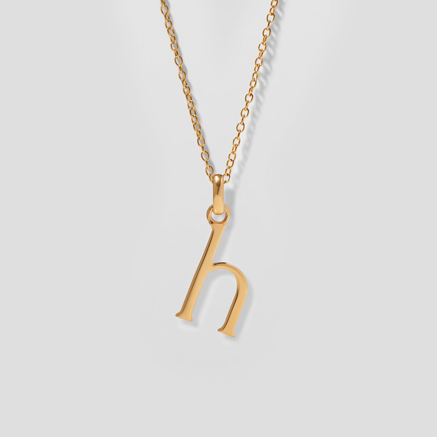 Initial with Anchor Chain 24k Gold Vermeil