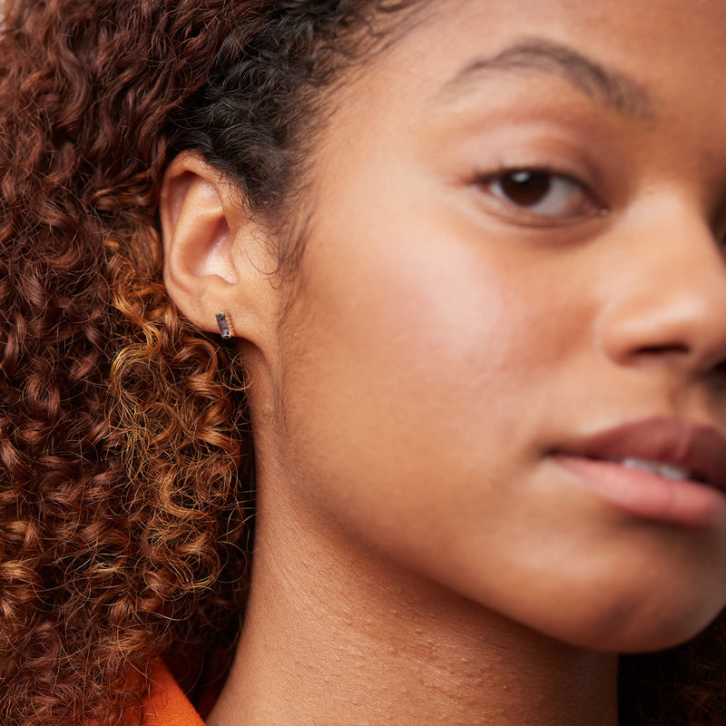 Organic Baguette Studs Iolith 