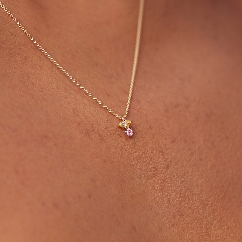 Joy Pendant Citrin & Tourmaline