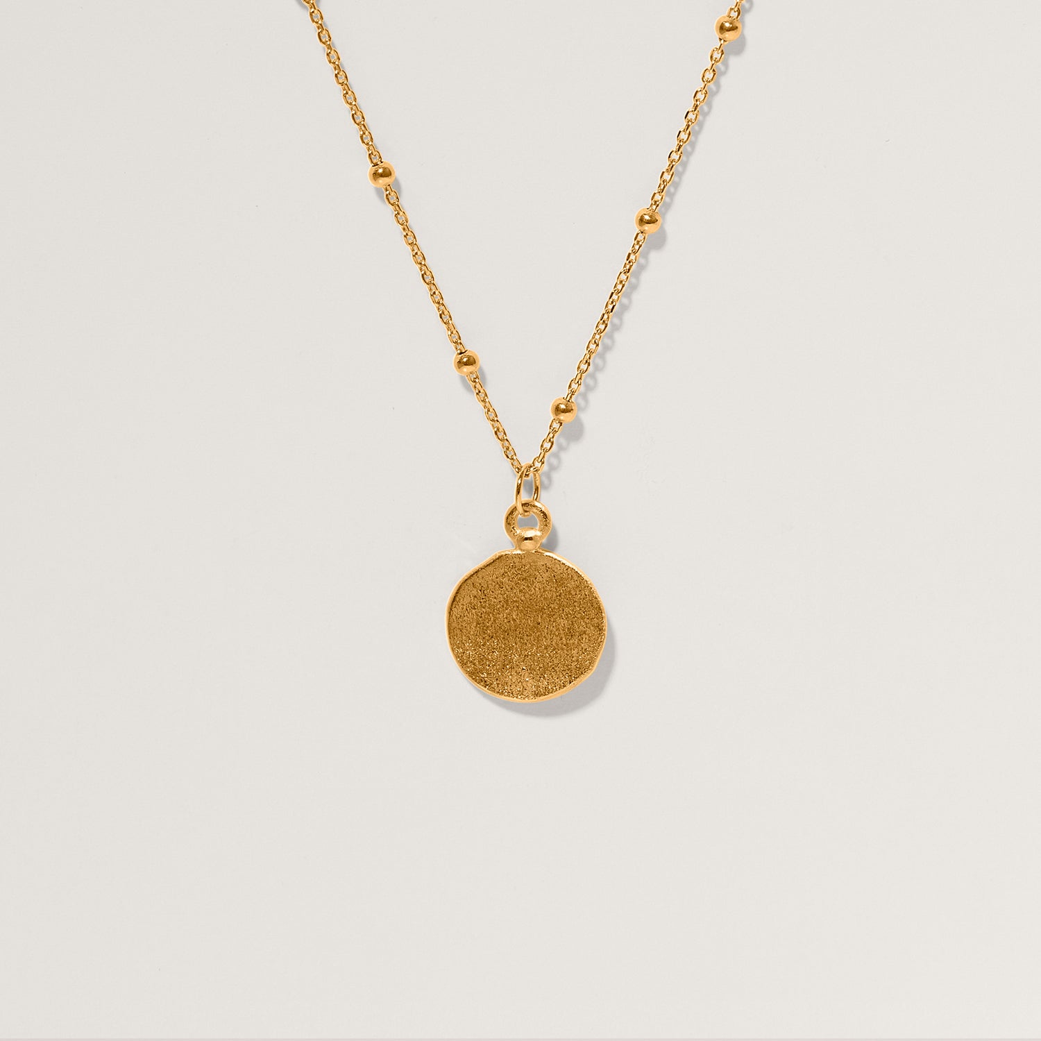 Engravable Fluid Medallion Necklace - Matte