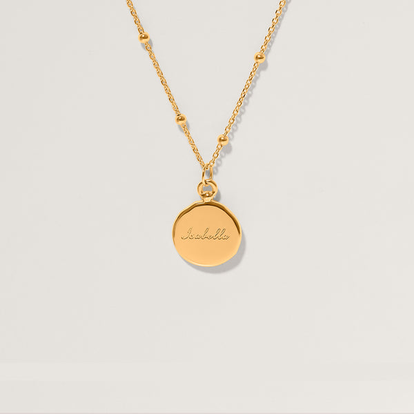 Fluid Medallion Necklace - Glossy