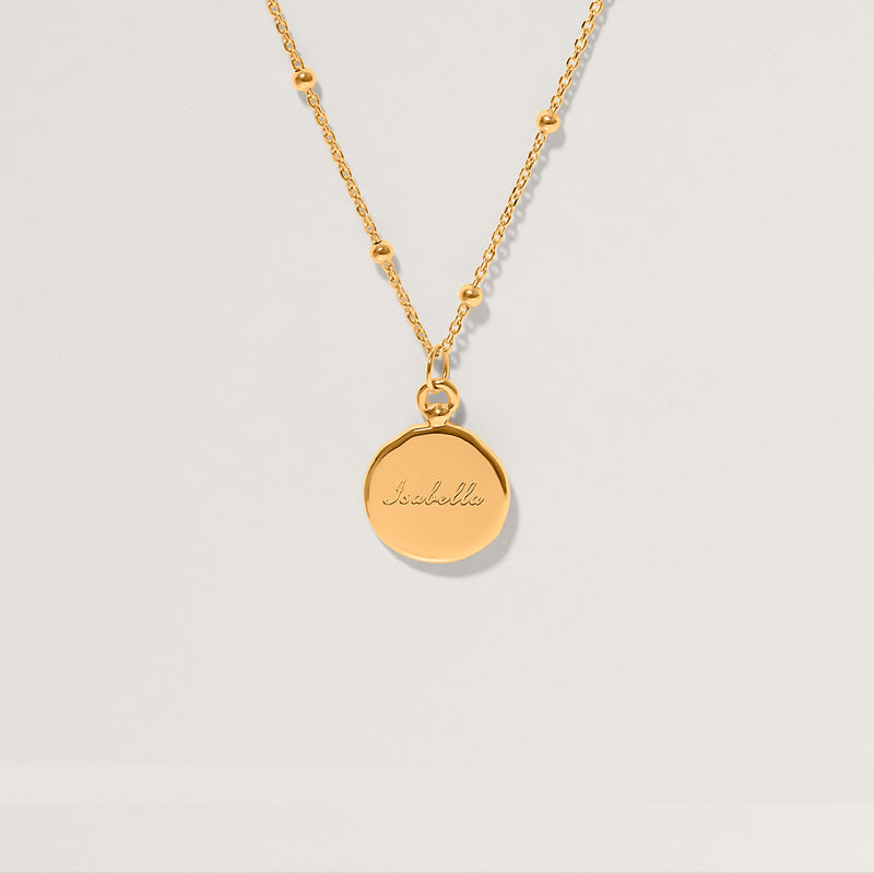 Fluid Medallion Necklace - Glossy