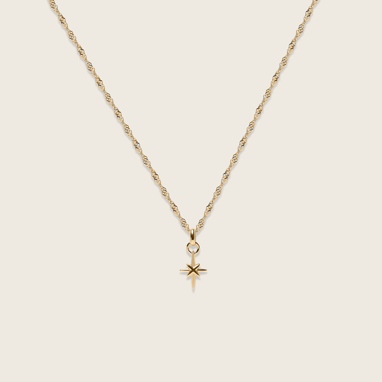 Star Light Kette 14k Massivgold