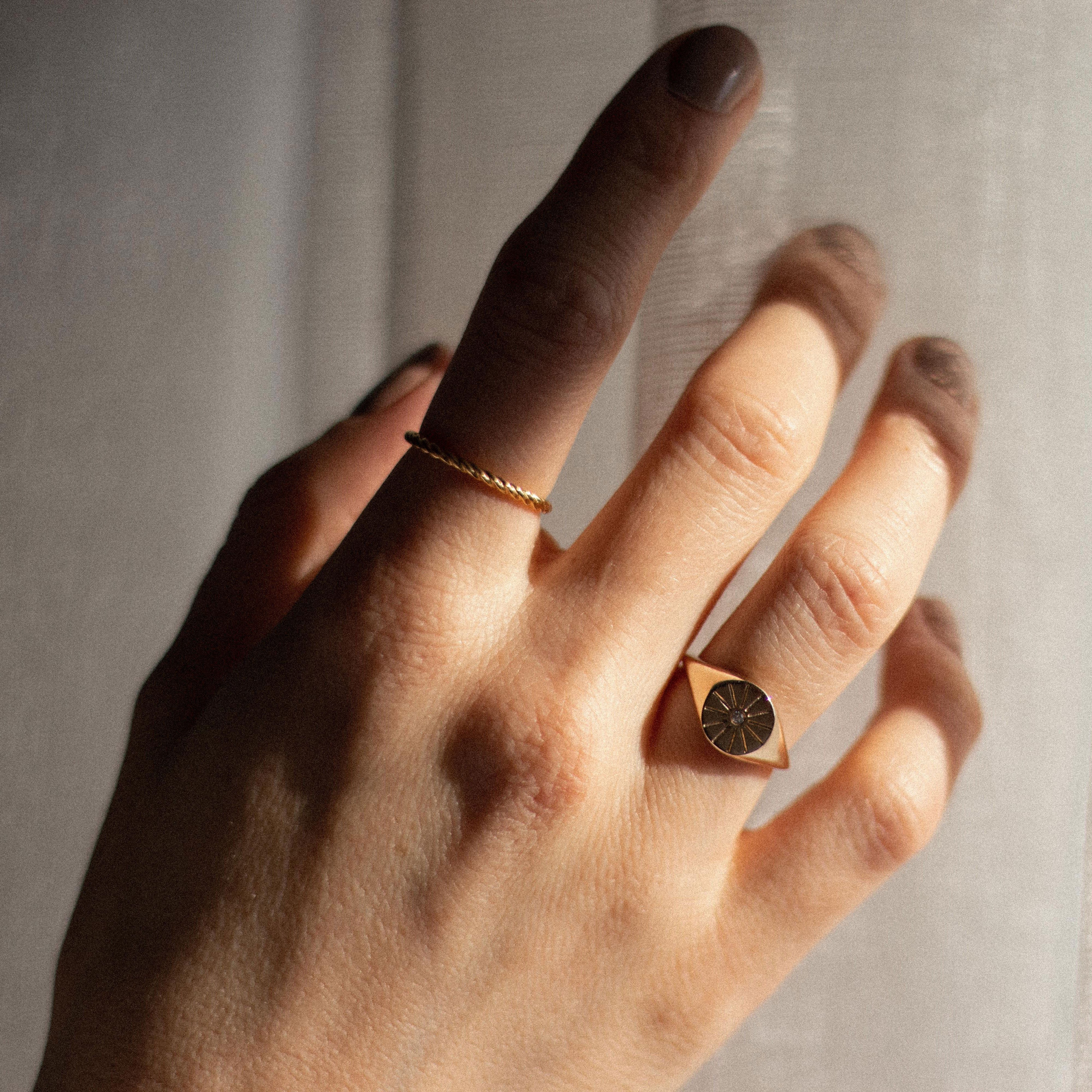 Dune Ring - Solid Gold Jewelry useless 