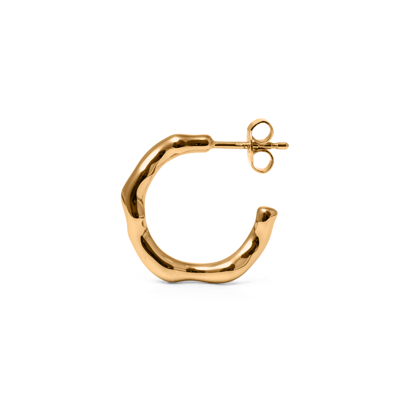 L'Or Liquide Ear Hoops Jewelry teetharejade 925 Silver Gold Plated 