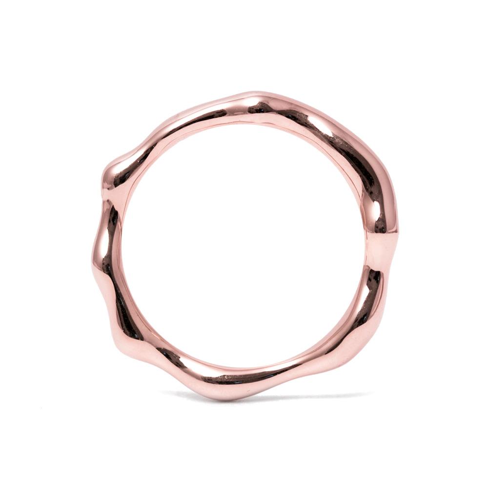 L'Or Liquide Ring Jewelry teetharejade 925 Silver Rose Gold Plated XS - 49 (15.6mm) 