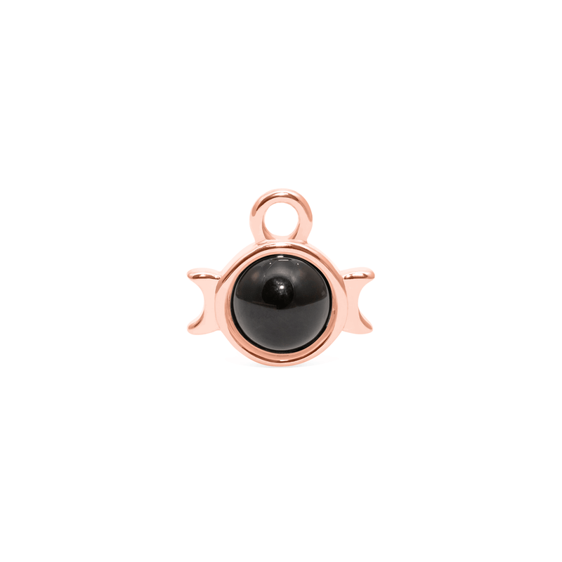 Magic Spell Charm Nr.1 Onyx Jewelry jacko-wusch 925 Silver Rose Gold Plated 