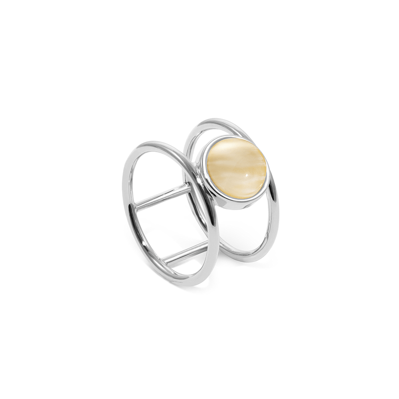 Magic Spell Double Ring Mondstein Jewelry jacko-wusch 925 Silver XS - 49 (15.6mm) 